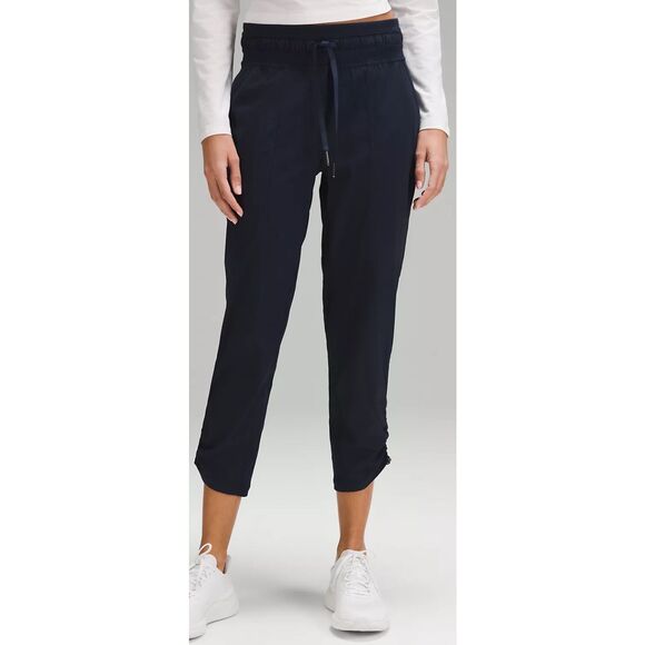 LULULEMON Dance Studio Mid-Rise Cropped Pant navy Sz 6, $100 A34 - Picture 1 of 9